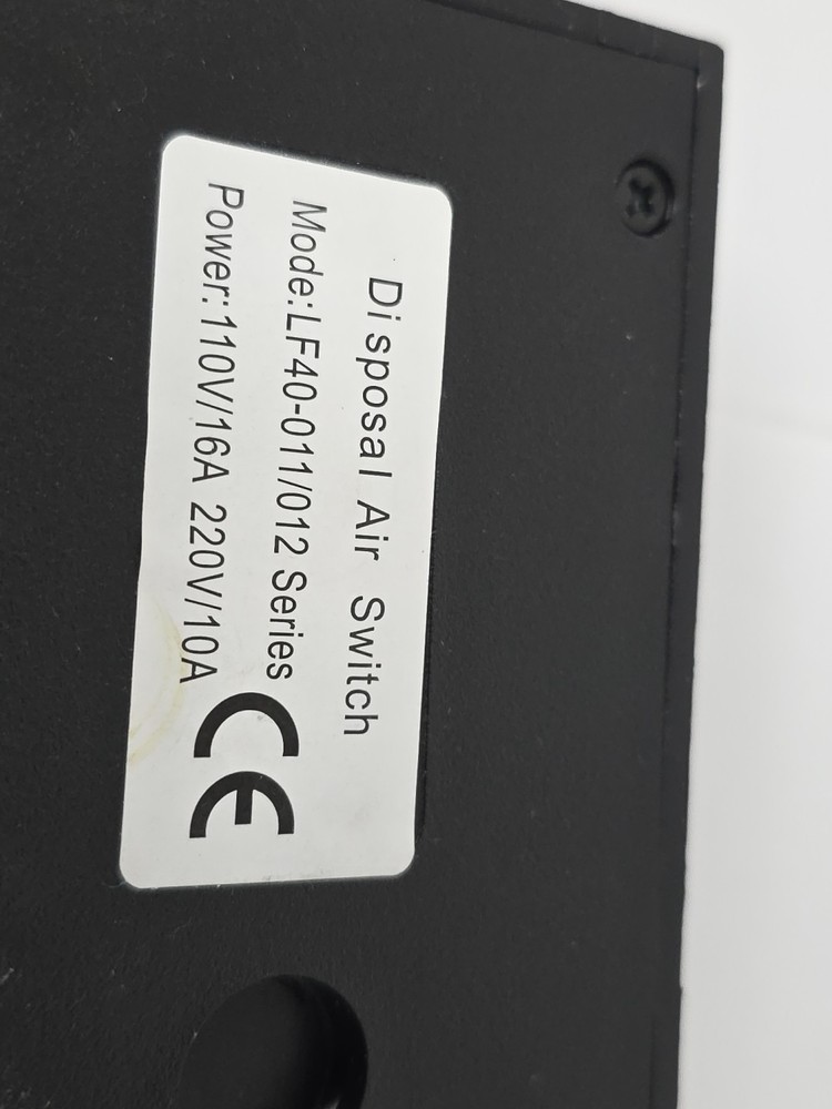 Garbage Disposal Air Switch LF40-011/012 Plastic Black. B