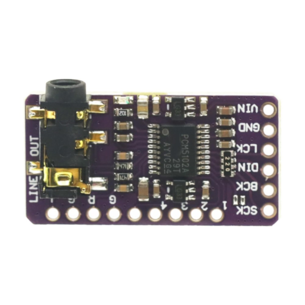 2Pcs IIS PCM5102 PCM5102A AUX Stereo Digital Audio I2S DAC Decoder Board Module