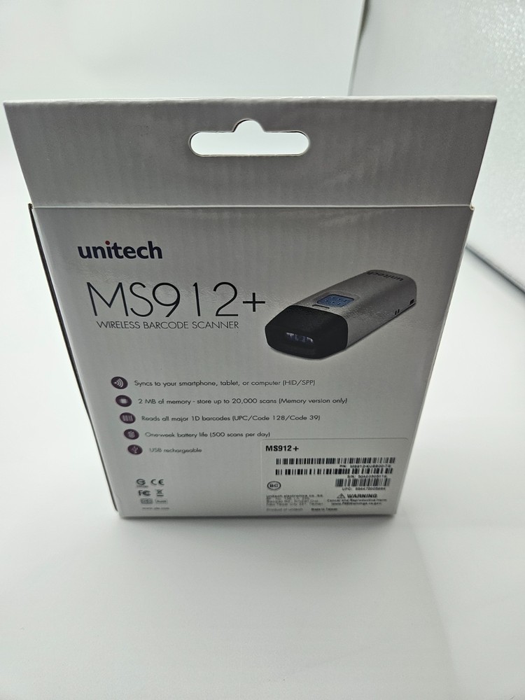 Unitech MS912+ Wireless Barcode Scanner - New