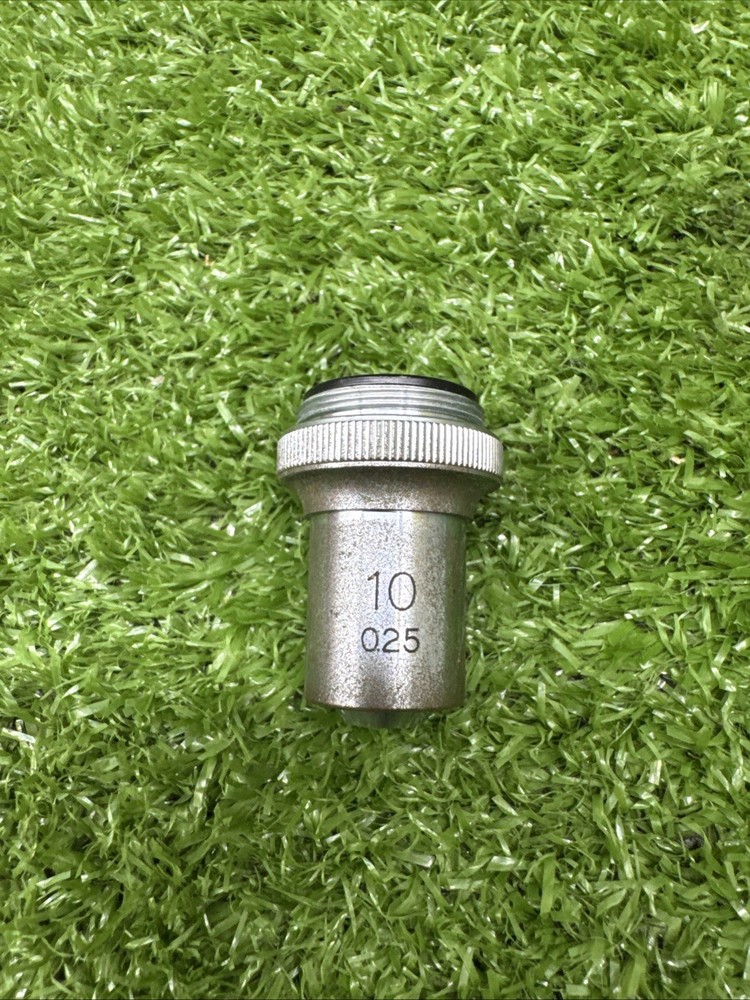 UNITRON 10/0.25 OBJECTIVE LENS MICROSCOPE.   d3