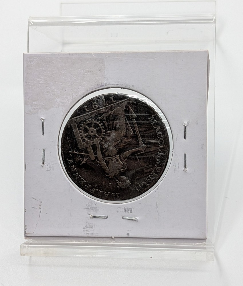1791- Cheshire Macclesfield Half Penny Conder Token