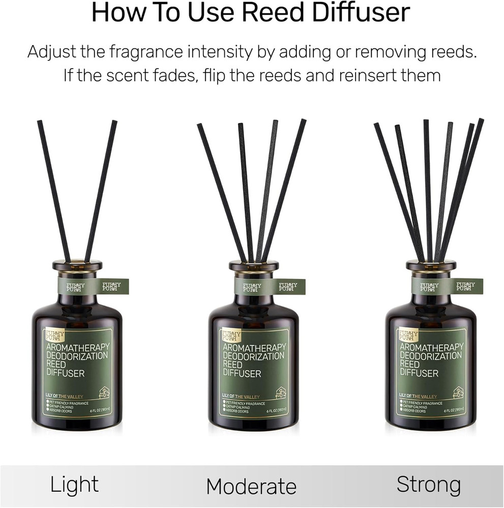 Reed Diffuser for Pet Odor Elimination, Lavender Cedar, Non-Toxic & Pet-Friendly