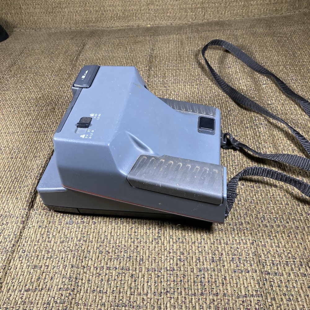 Polaroid Gray Impulse Instant Camera - Film Untested Missing Rubber Eye Piece