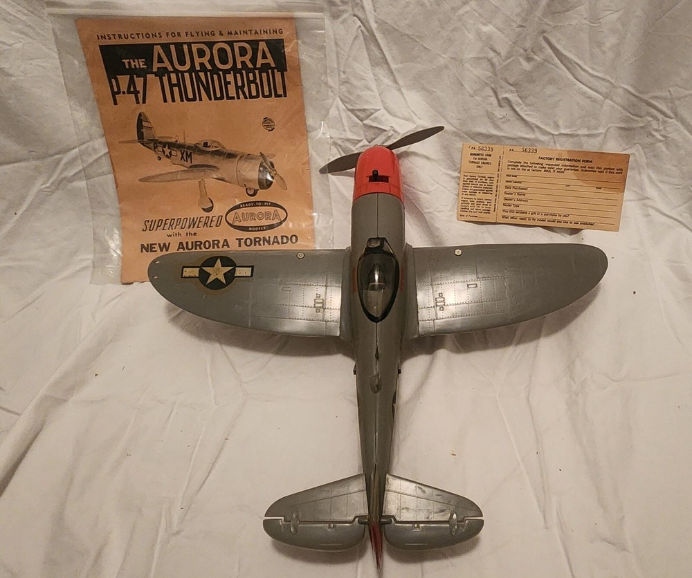 RARE!! AURORA THUNDERBOLT P-47 COMET,THIMBLE-DROME,COX,WEN-MAC,TESTORS