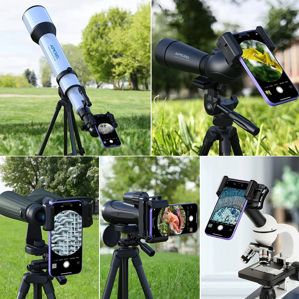 Cell Phone Telescope Adapter – Universal Phone Holder for Scope & Binocular