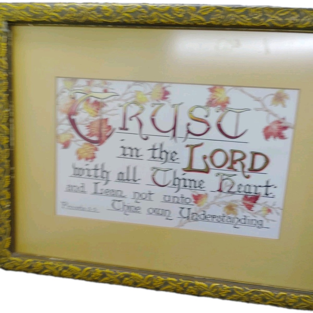 Art - Proverbs 3.5 Custom Frame 15 1/2 x 12