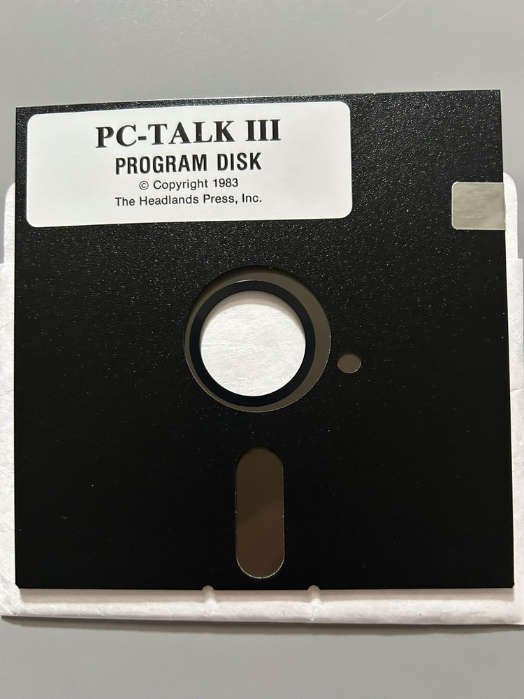 PC-Talk III Vintage PC DOS Communication Software - Disk and Manual
