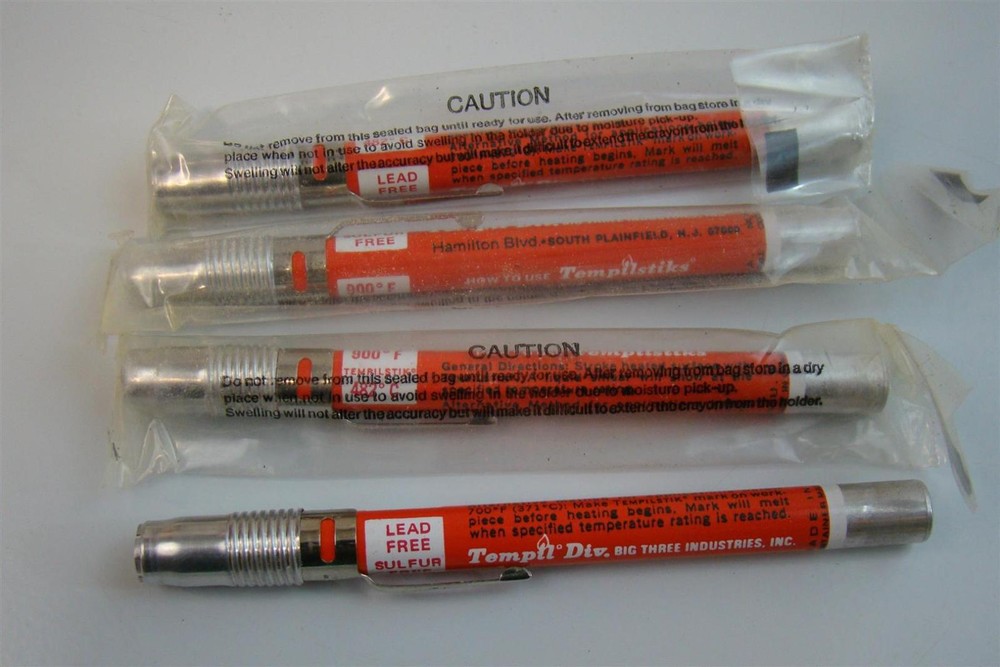 (4) Big Three Industries Inc Tempilstiks