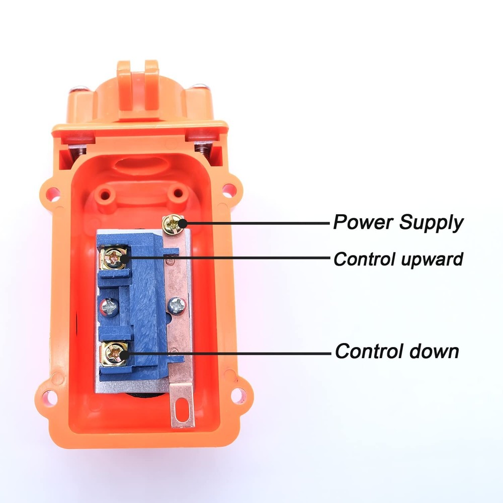 Wall-Mountable Push Button Switch for Up-Down Hoist Control - 2-Way Circuit