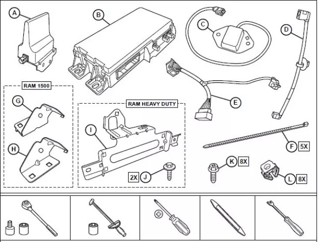 Genuine Mopar Module Kit 82215796