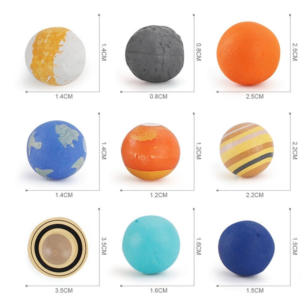 9 Piece Universe Planet Solar System Model Nine Planets Model Solar System Pl...