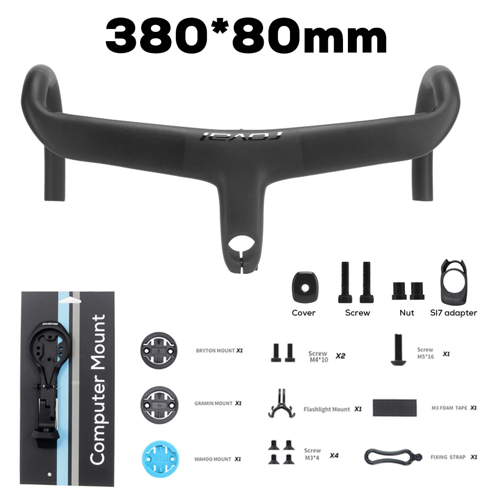 Full Internal Cable Routing Road Bicycle Handlebar Carbon Integrated Handlebar