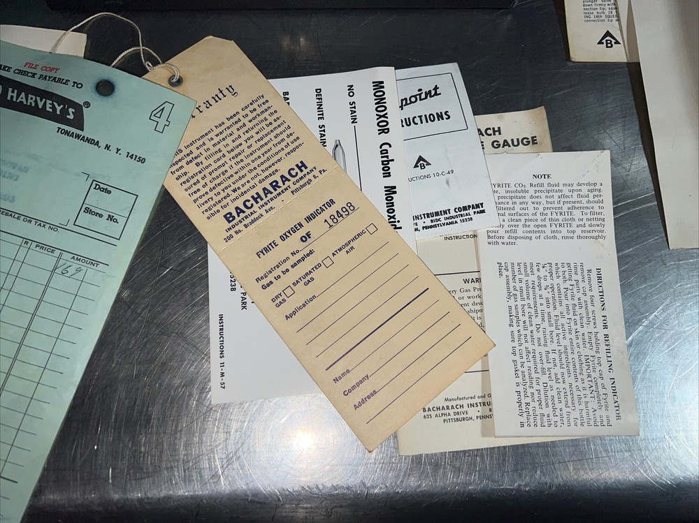 BACHARACH FYRITE GAS ANALYZER KIT