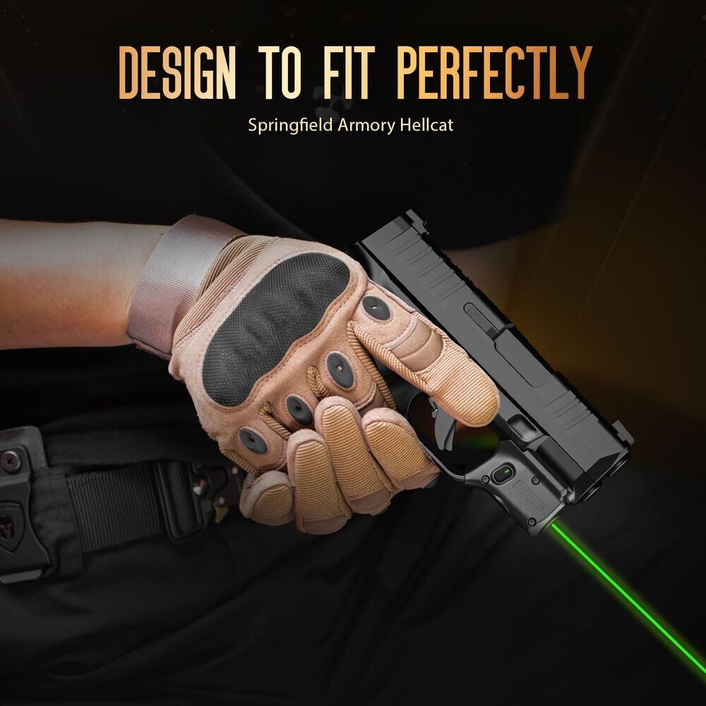 TSG Green Laser Sight with Power Indicator Fits: Springfield Hellcat