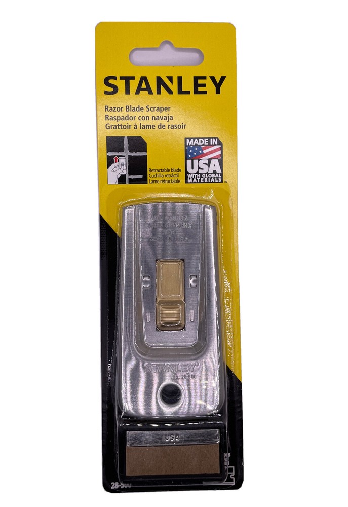 Stanley 28-500 Razor Blade Scraper with 5 Blades