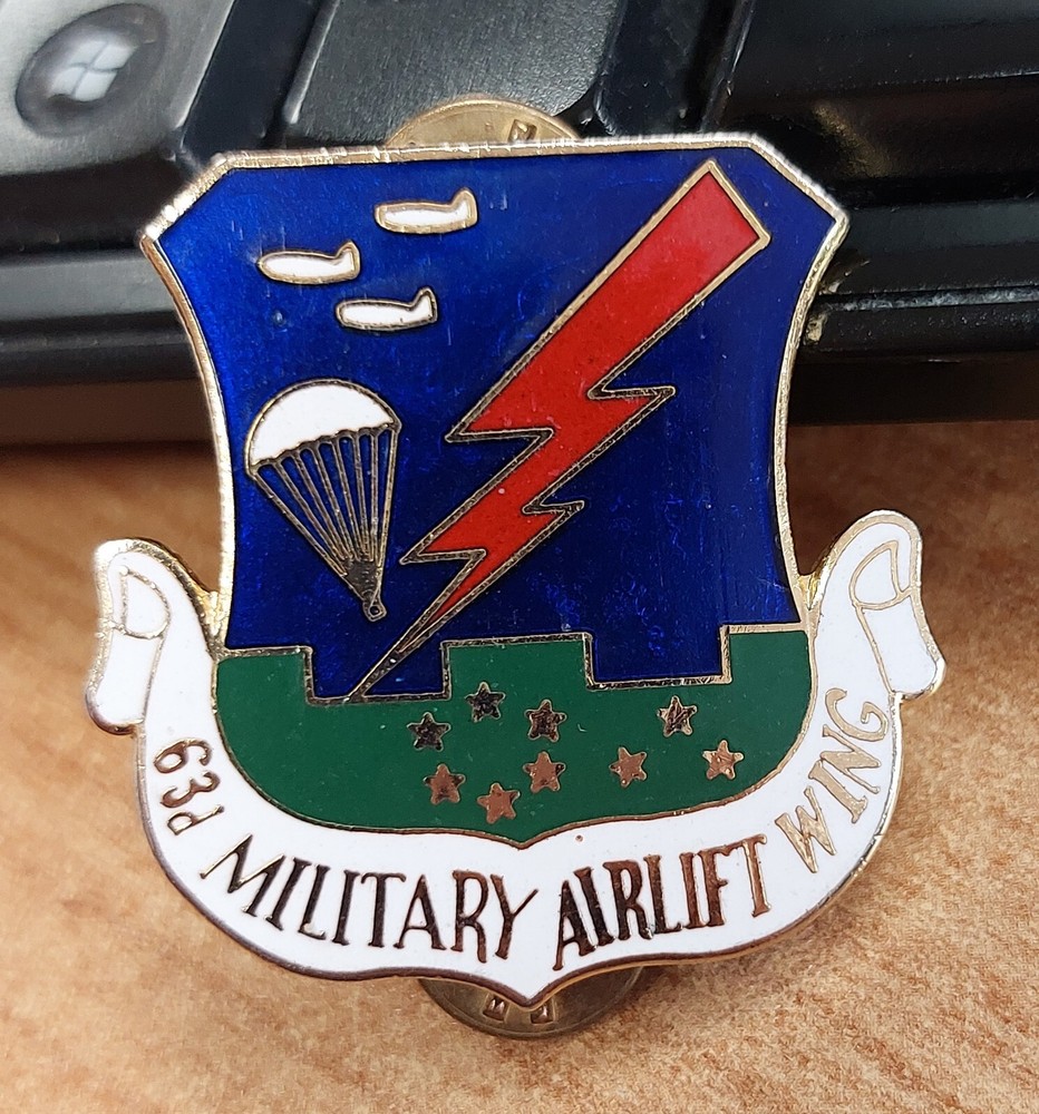 63d Military Airlift Wing Pin