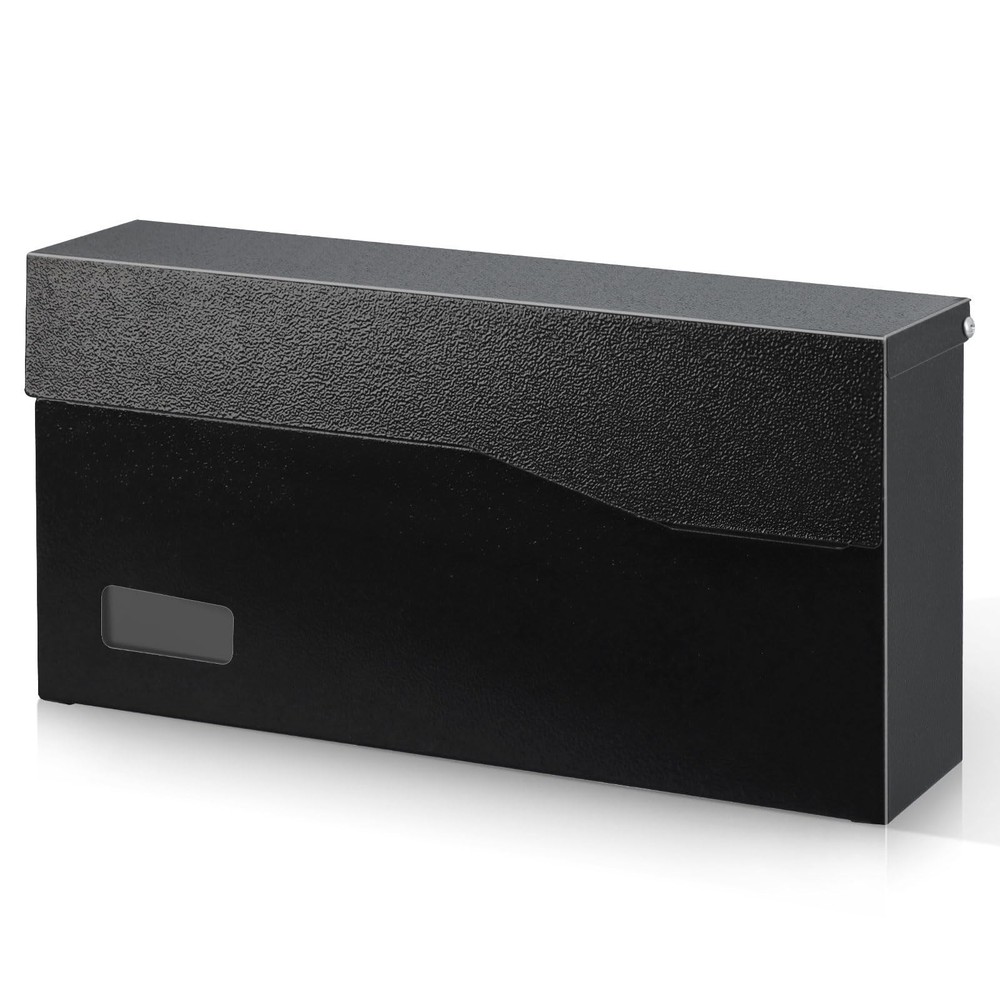xydled Mailbox with Key Lock, Locking Wall Mount Mail Boxes for Outside, Stee...