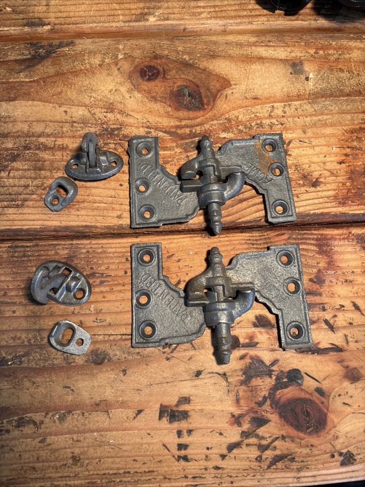 Cast Iron Acme Shutter Hinges 2 Sets, Left 3" x 5"