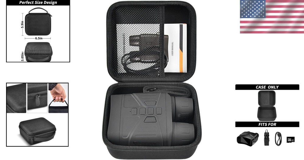 Dustproof Night Vision Goggles Case - Compact & Shockproof