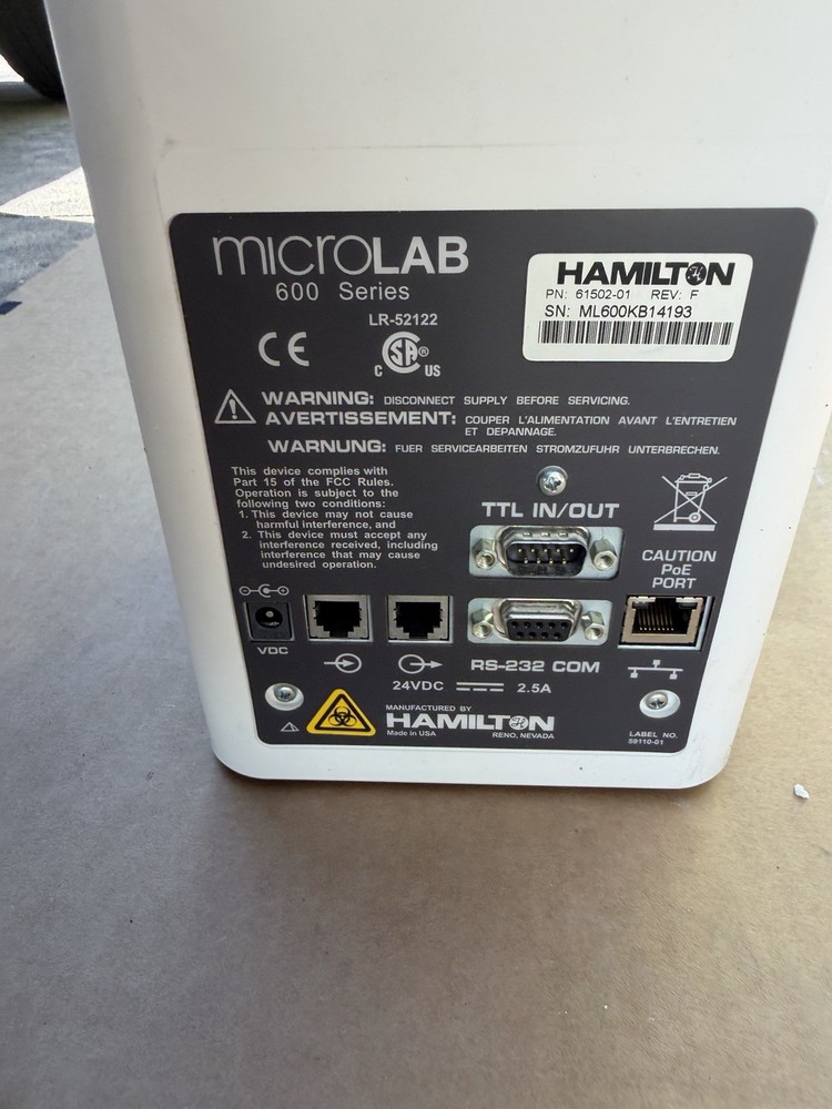 Hamilton Microlab 600 Series Syringe Pump