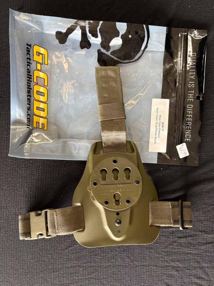 G-Code GCA-77 Mule drop holster mount nylon down strap
