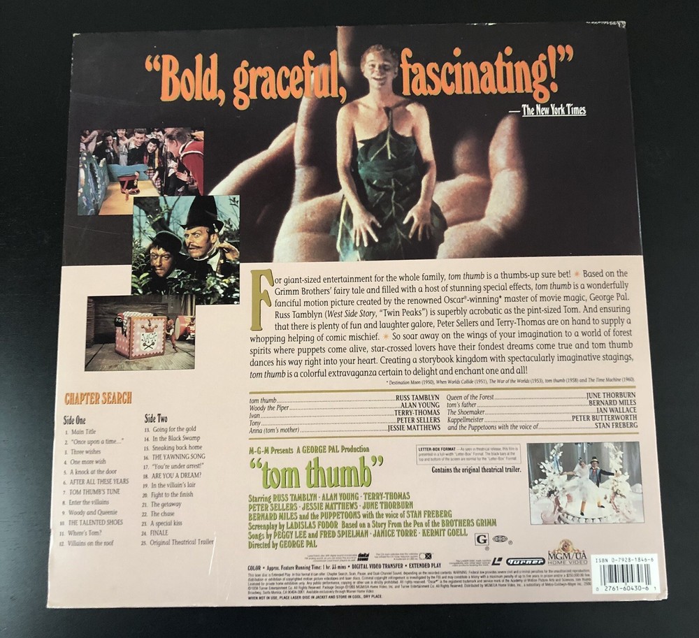 Tom Thumb (Laserdisc) 1993