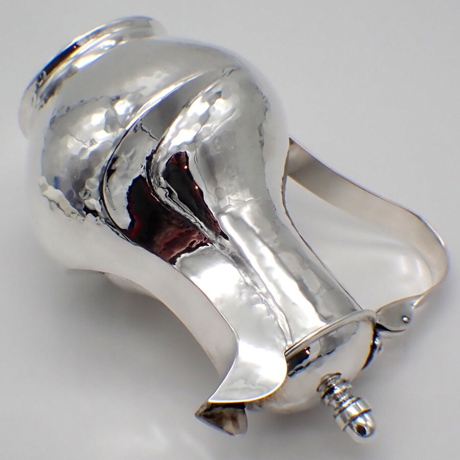Lidded Pitcher Hammered 84 Standard Silver