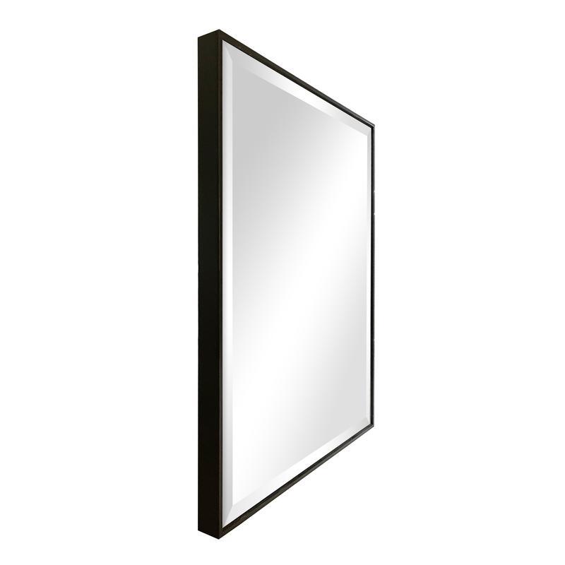 Beveled Wall Mirror Rectangular Hanging Versatile Design Easy Installation New
