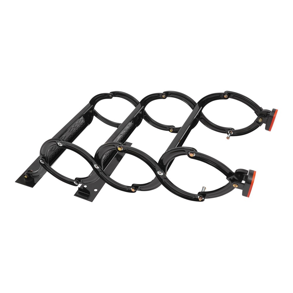 3 Steps Wall Mounted Attic Ladder, Pull Down Telescoping Step Ladder 300kg Load