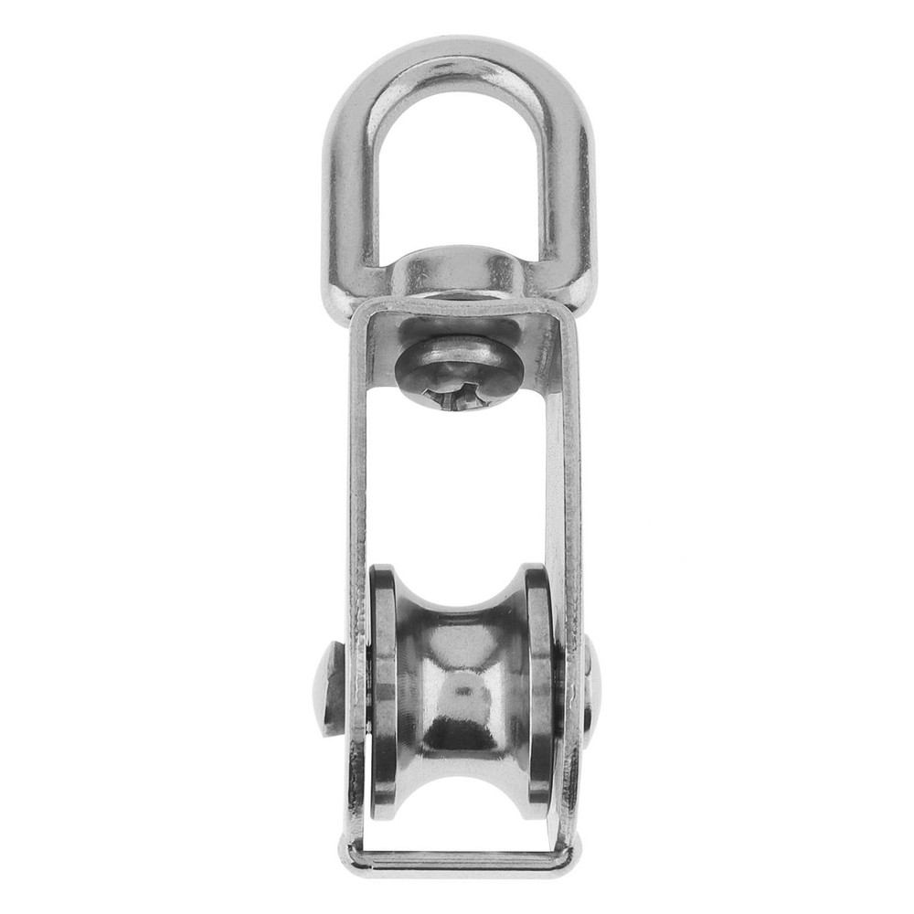 M25 Single Pulley Block Pulley Roller Swivel Hook Wire Rope Cable Loading 150KG