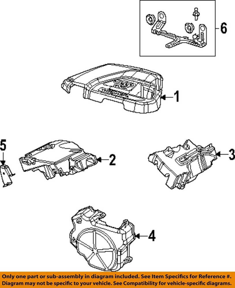 CHRYSLER OEM 20-23 Gladiator Engine Appearance Cover-Front Bracket 5281908AB