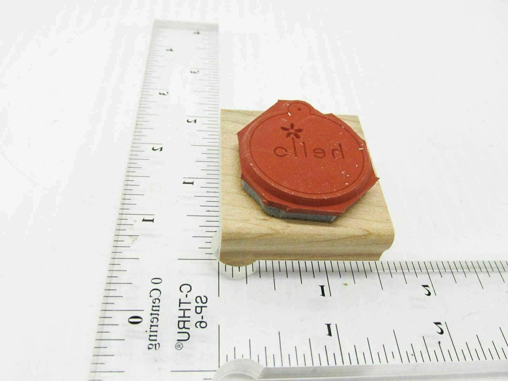 Christmas Hello Bulb Rubber Stamp - Stamp Set B355