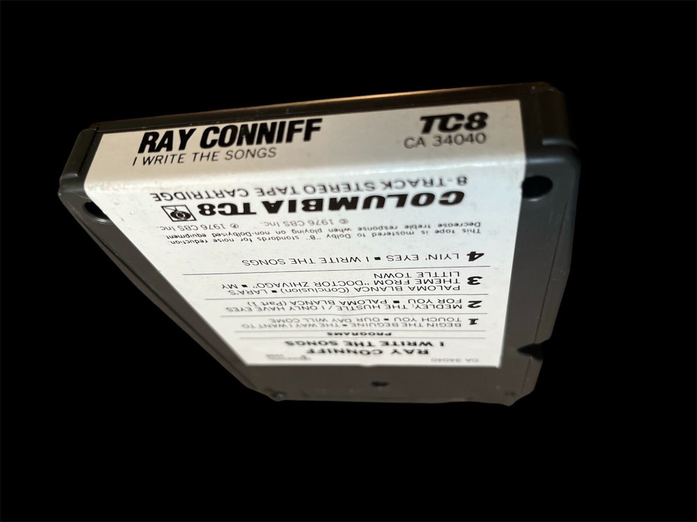 Ray Conniff ~ I Write TheSongs ~ 8 Track Tape ~ REFURBISHED & TESTED