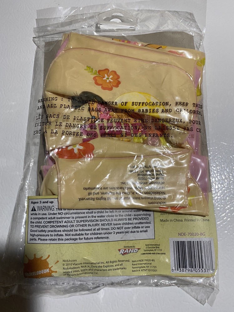 Dora the Explorer Arm Floaties Nickelodeon Kids Pool Accessories New In Package