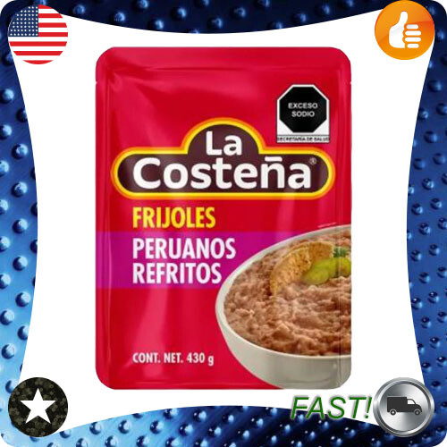 1 Pack Peruvian beans La Costeña refried 430g