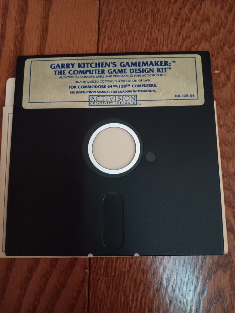 Commodore 64 Garry Kitchens Game Maker & Science Fiction NO BOX Tested/Works