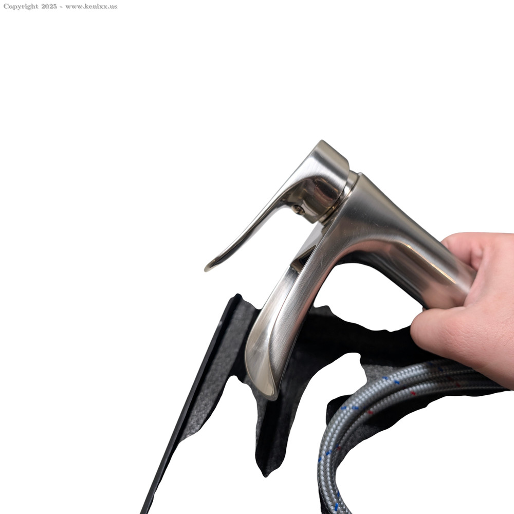 Yundoom Chrome Waterfall Bathroom Faucet Single Hole