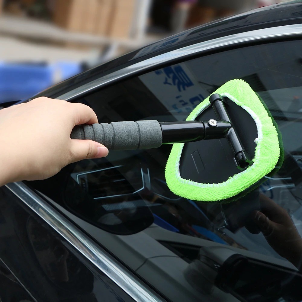 1 Pc Telescopic Car Window Cleaner Extendable Microfibre Windshield Brush Tool
