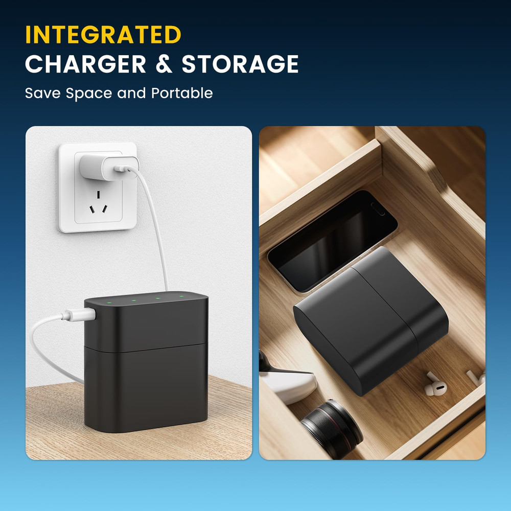 For Meta Quest 2/3/3S Controller Accessories Rechargeable Battery Pack with Char