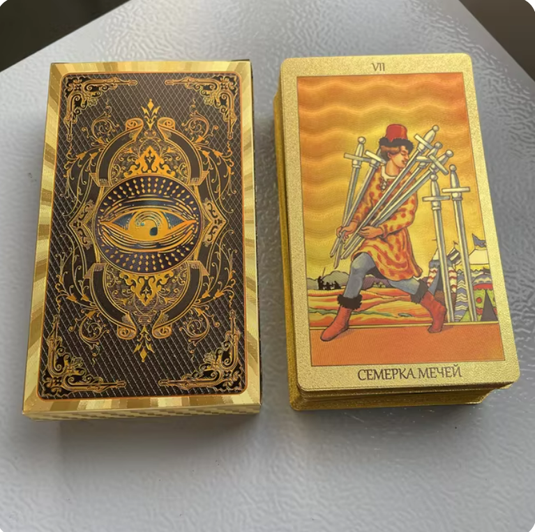 Карты Таро Russian version Gold Foil classic rider tarot cards deck Present Box