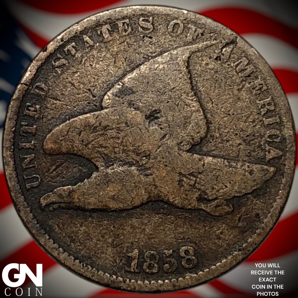1858 Flying Eagle Cent Penny Z4235