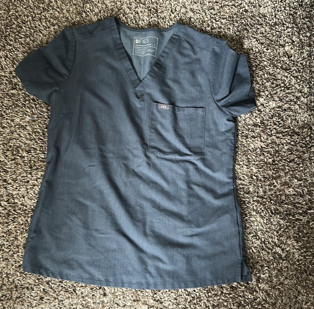 Women's Figs Scrub Set Heather Denim