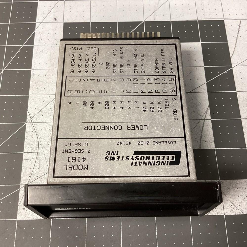 Cincinnati Electrosystems 4161-5-5 Segment Display Panel Meter - (LPW75T)