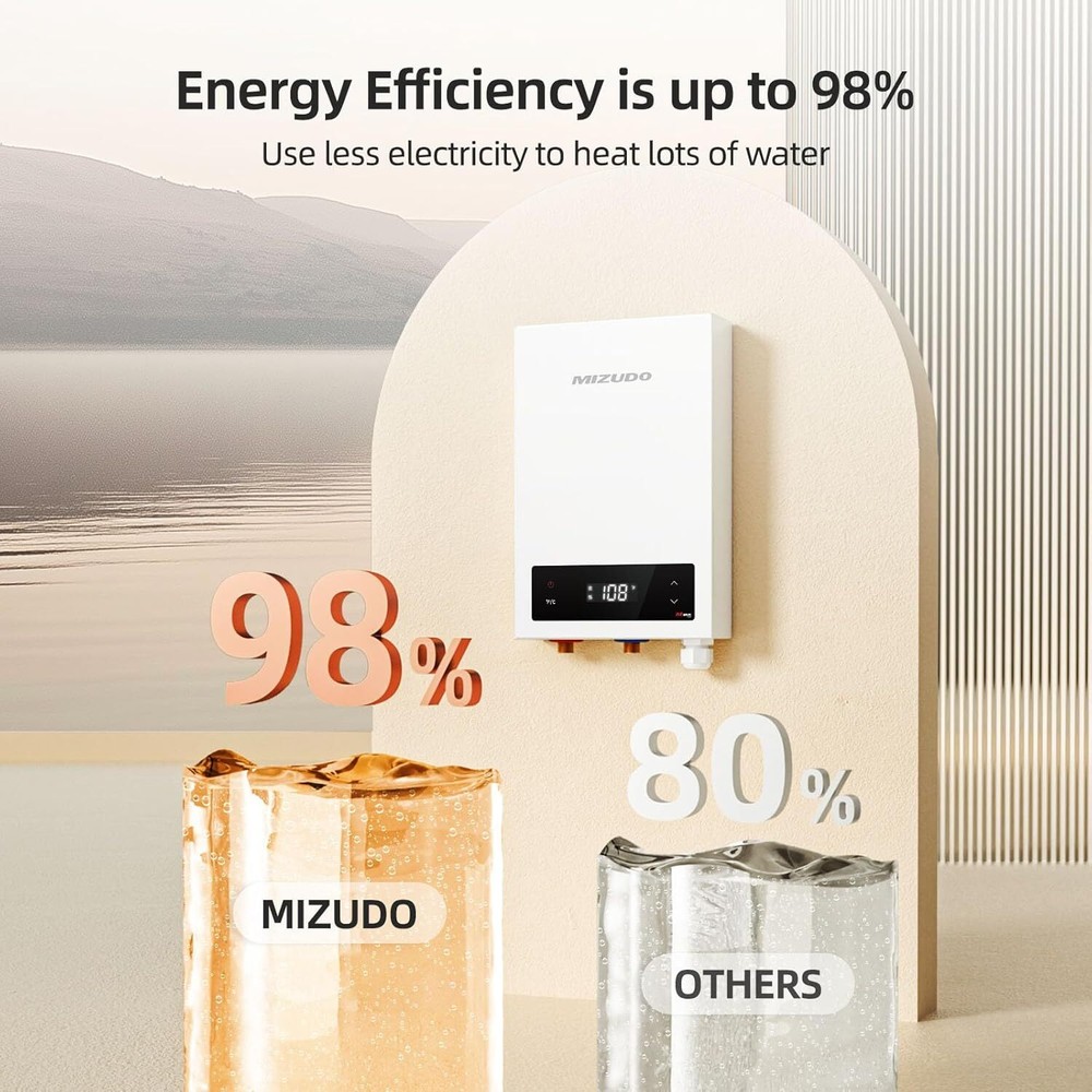 8000W Tankless Water Heater Electric 240V On Demand Instant Endless Water Heater