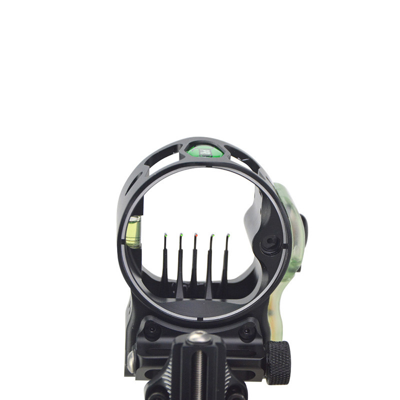 Archery Compound Bow Sight Lock MicroAdjustable Long Pole Hunting 5 Pin .019"