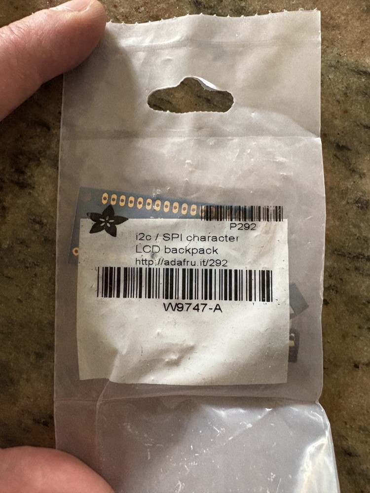 Adafruit LCD Backpack i2c/SPI