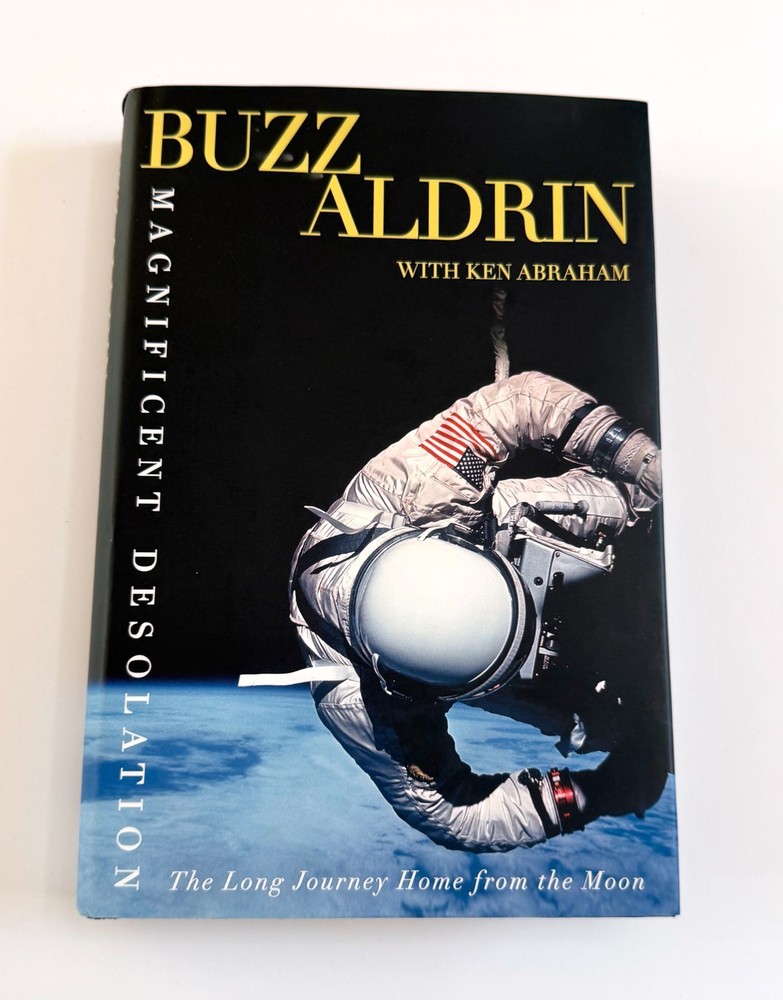Signed Buzz Aldrin "Magnificent Desolation" First Edition - NASA