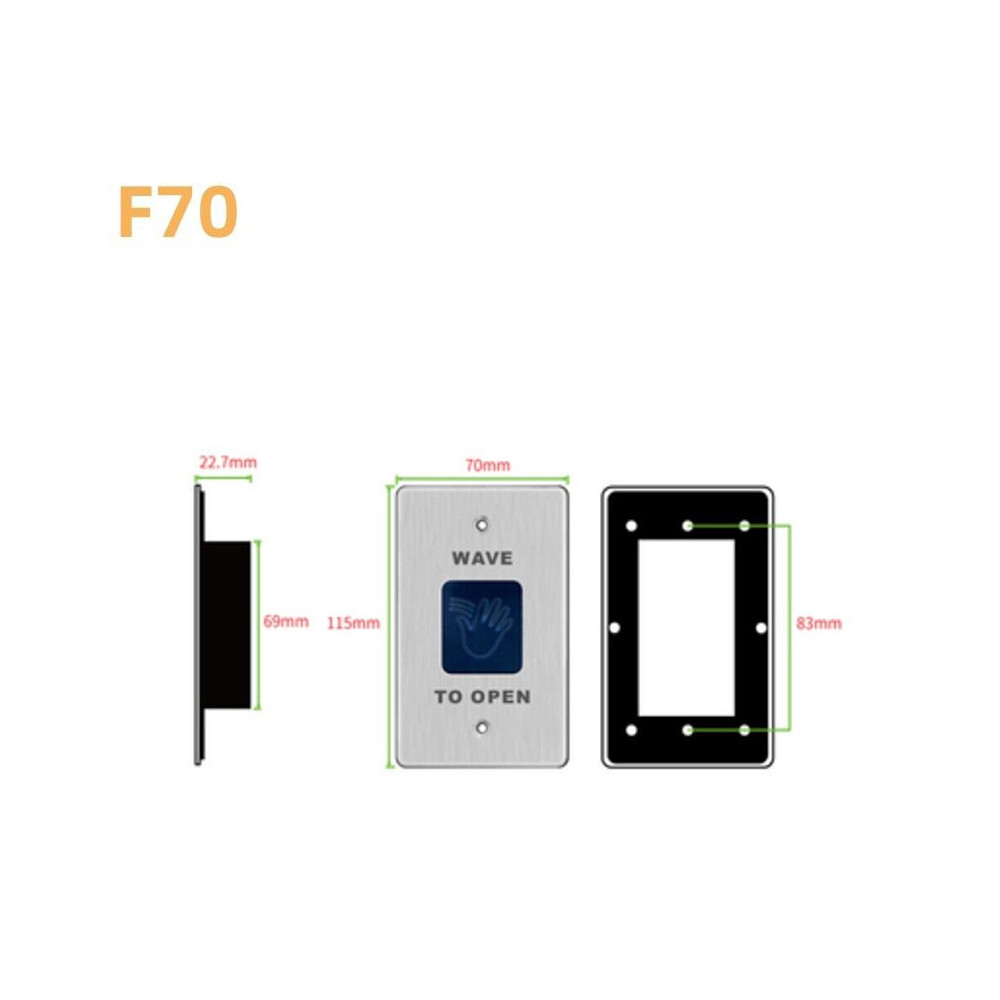 Infrared Self Reset Door Switch/Touch Free Access Control/ Door Opening Button