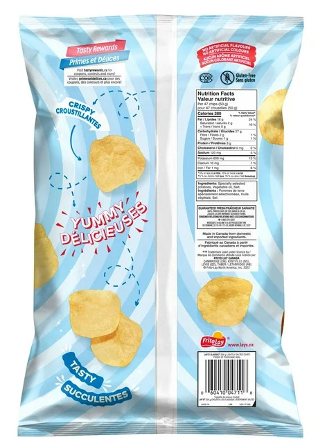 Lay's Lightly Salted Potato Chips, 235g