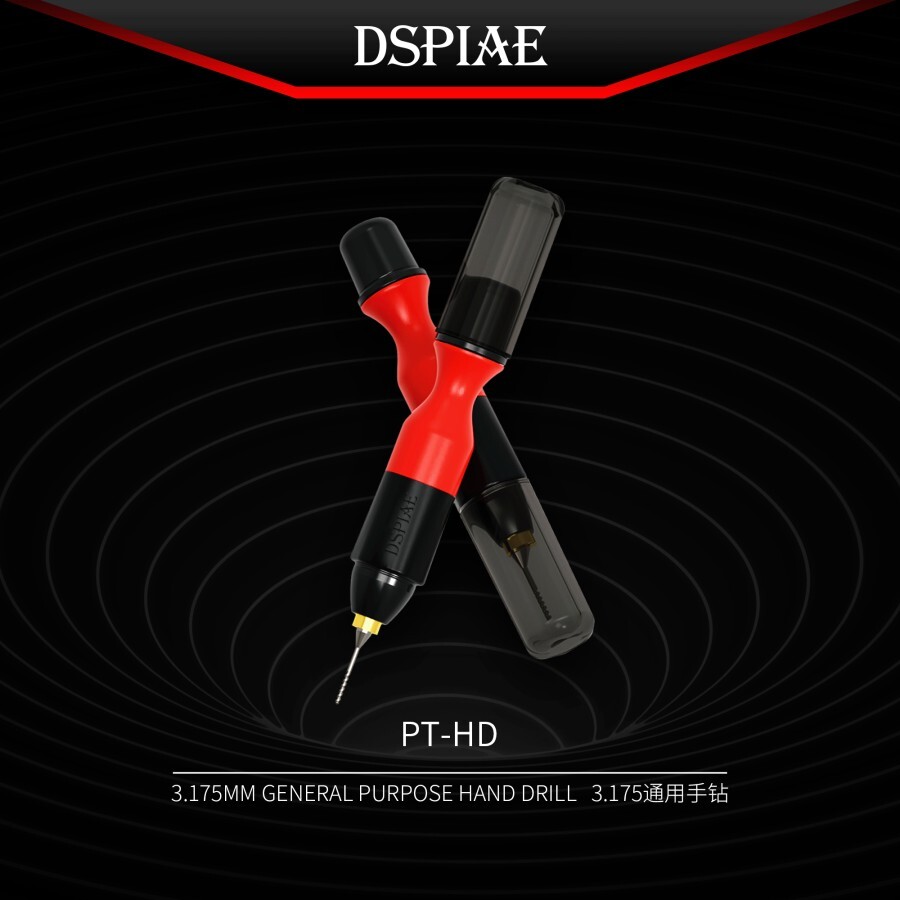 DSPIAE: Hand Drill - General Purpose Hobby Drill including Bits 0.5-2mm - PT-HD